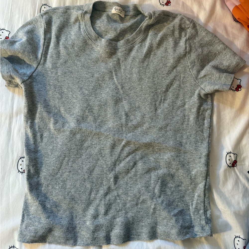 Brandy Melville Gray Short Sleeve Tee